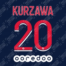 KURZAWA 20 (Official PSG 2020/21 Home Ligue 1 Name and Numbering)
